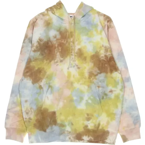 Tie Dye Kapuzen Fleece Pullover - Obey - Modalova