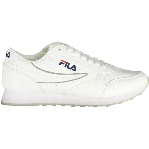 Weiße Schnürsneaker mit Kontrastdetails , Damen, Größe: 41 EU - Fila - Modalova