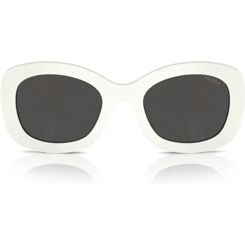 Elegante Ovale Sonnenbrille mit Dicken Bügeln - Prada - Modalova