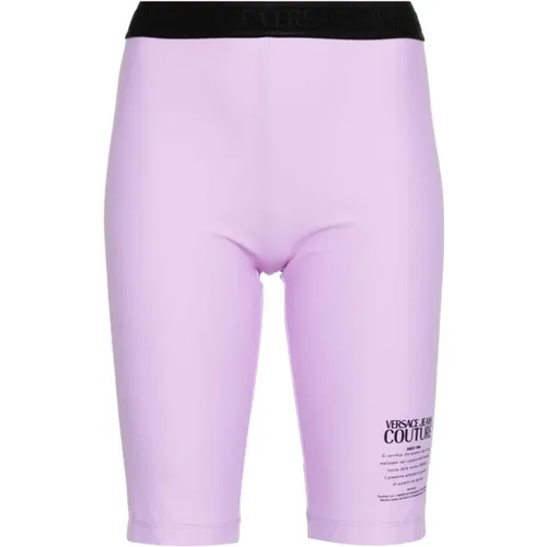 Shorts with Leggings Fuseaux , female, Sizes: M, S, 2XS, XS - Versace Jeans Couture - Modalova