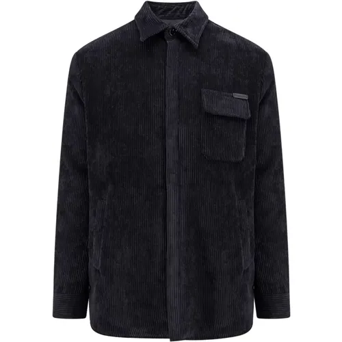 Shirt Aw24 with Snap Buttons , male, Sizes: L, M - Dolce & Gabbana - Modalova