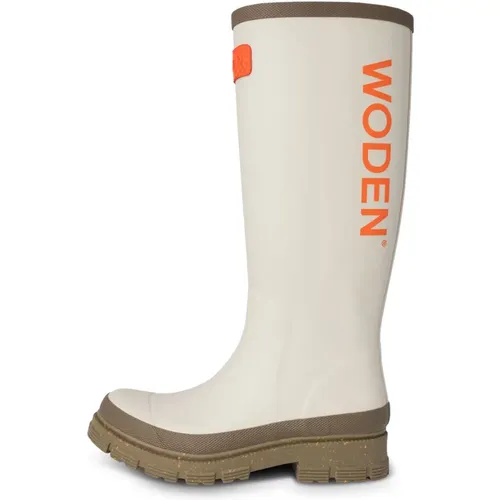 Waterproof High Rubber Boot , female, Sizes: 4 UK, 9 UK, 7 UK, 8 UK, 6 UK, 3 UK, 5 UK - Woden - Modalova