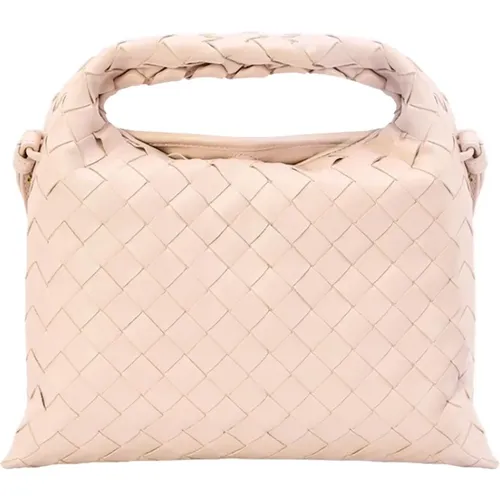 Calfskin Flap Bag , female, Sizes: ONE SIZE - Bottega Veneta - Modalova