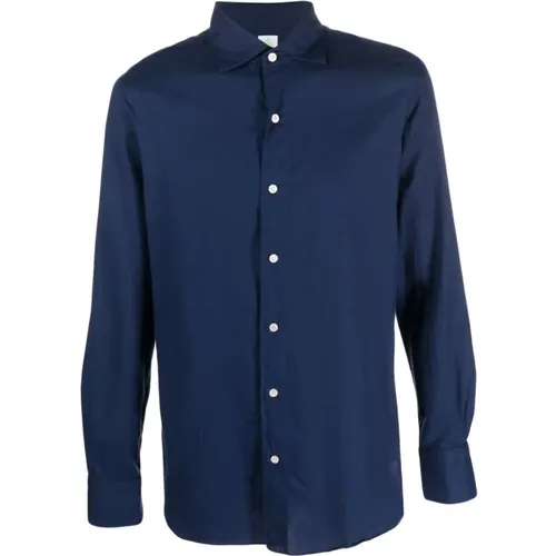 Tokyo Long-Sleeve Cotton Shirt , male, Sizes: XL - Finamore - Modalova