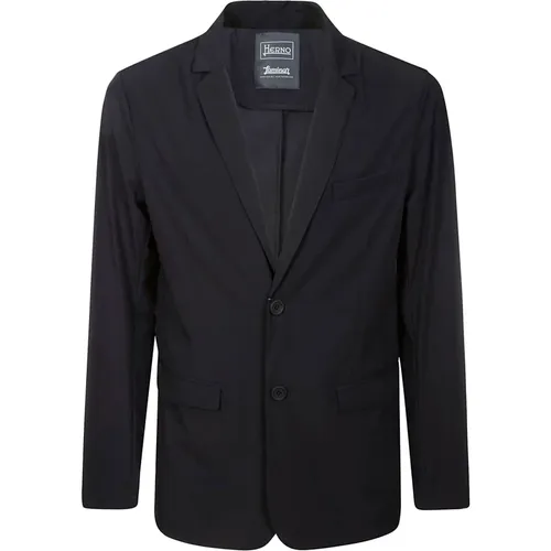 Technical Fabric Button Closure Jacket , male, Sizes: 2XL, L - Herno - Modalova