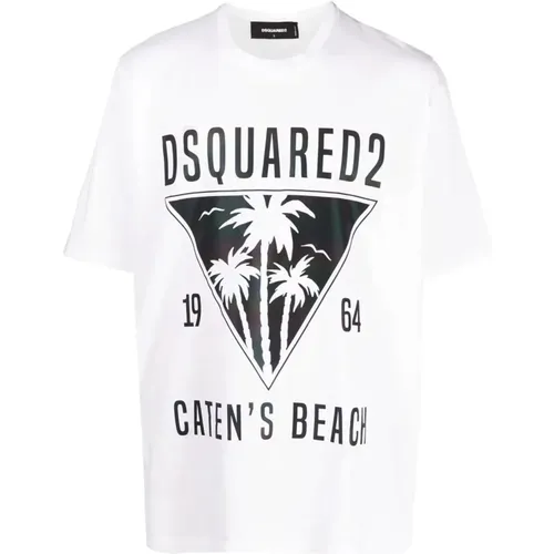 Logo T-Shirt , male, Sizes: L - Dsquared2 - Modalova