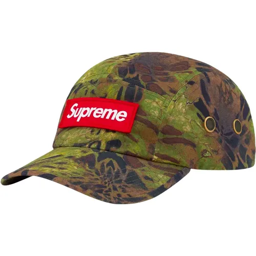 Military Camp Cap Olive Camo , unisex, Sizes: ONE SIZE - Supreme - Modalova