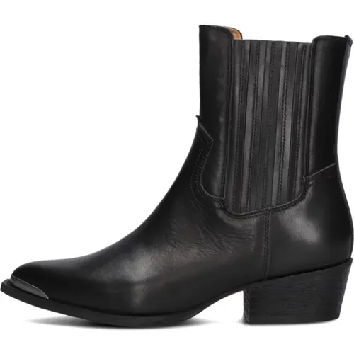 Schwarze Leder Stiefeletten Lisen , Damen, Größe: 39 EU - Toral - Modalova