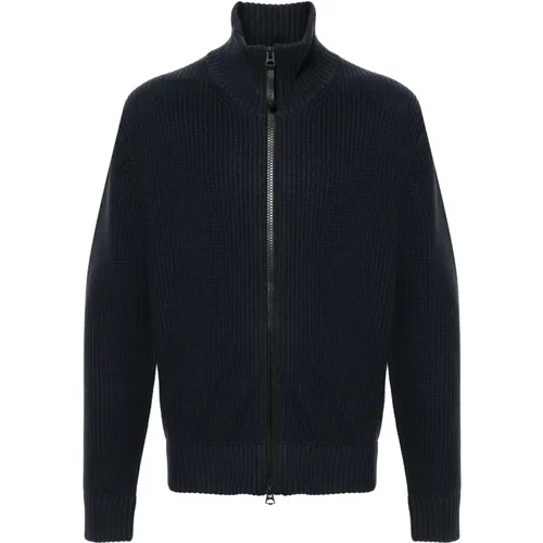 Wool Blend Zip Cardigan , male, Sizes: XL, L - J.LINDEBERG - Modalova