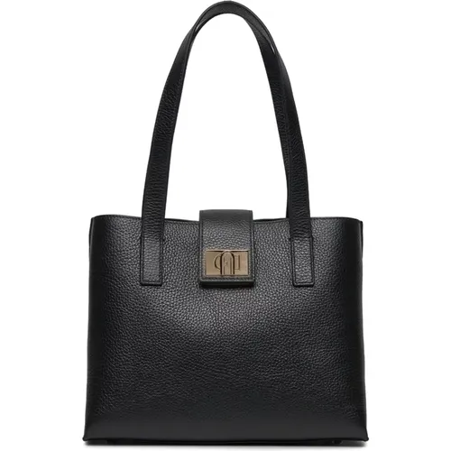 Leather Tote Bag , female, Sizes: ONE SIZE - Furla - Modalova