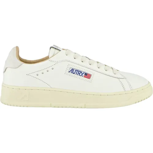 Low Leather Sneakers with Suede Insert , female, Sizes: 3 UK, 2 UK, 4 UK, 7 UK - Autry - Modalova