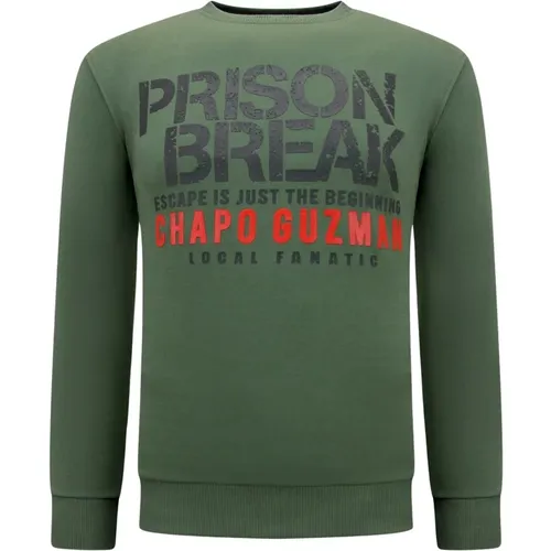 Chapo Guzman Prison Break Sweatshirt - Local Fanatic - Modalova