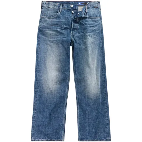 Men`s Wide Leg Jeans in Worn In Creek Denim , male, Sizes: W32 L30 - G-Star - Modalova