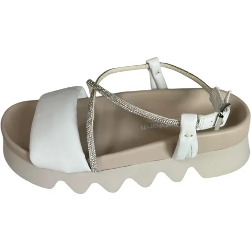 Strass Dreamer Damen Plateau Sandalette White , female, Sizes: 8 UK - Patrizia Bonfanti - Modalova