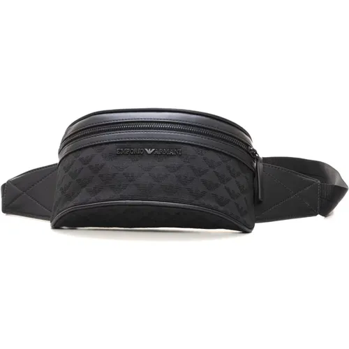 Adjustable Belt Pack with Zip Fastening , male, Sizes: ONE SIZE - Emporio Armani - Modalova