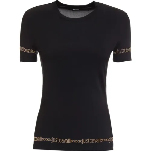 Schwarze T-Shirt und Polo Kollektion - Just Cavalli - Modalova