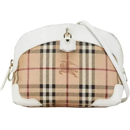 Pre-owned Canvas shoulder-bags , female, Sizes: ONE SIZE - Burberry Vintage - Modalova