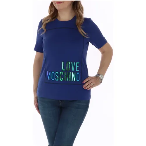 Grundlegendes Damen T-Shirt Frühling/Sommer - Love Moschino - Modalova