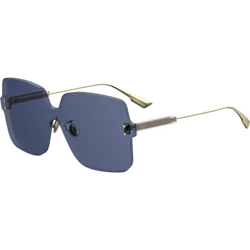 Color Quake 1 Sonnenbrille Gold/Blau , Damen, Größe: ONE Size - Dior - Modalova