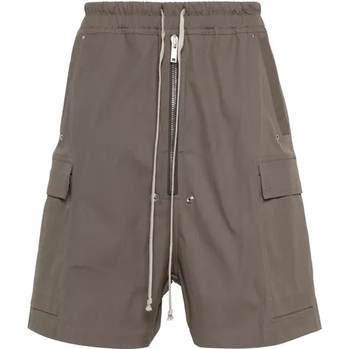 Casual Braun Baumwolle Elasthan Shorts - Rick Owens - Modalova