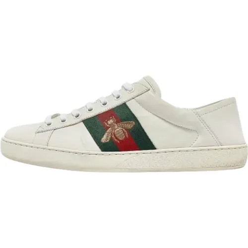 Pre-owned Leather sneakers , male, Sizes: 6 UK - Gucci Vintage - Modalova