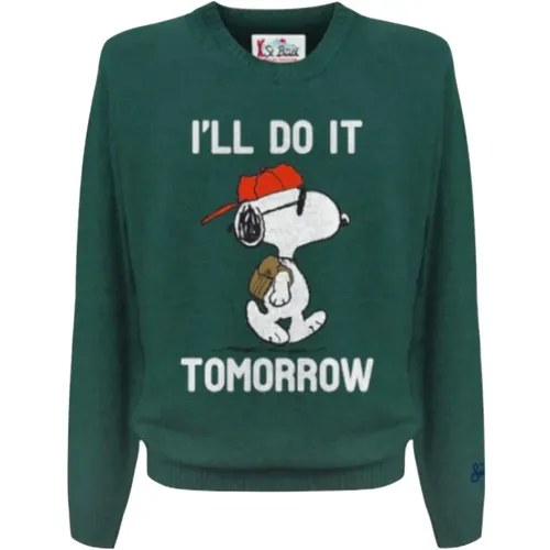 Snoopy Christmas Edition Jacquard Pullover - MC2 Saint Barth - Modalova