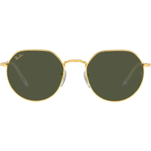 Rb3565 Sonnenbrille Jack Polarisiert,Goldene Aviator Sonnenbrille Rb3565 Stil - Ray-Ban - Modalova
