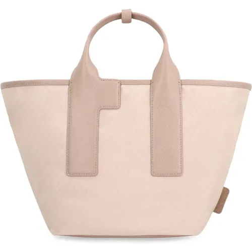 Nylon Tote mit Lederdetails , Damen, Größe: ONE Size - Furla - Modalova