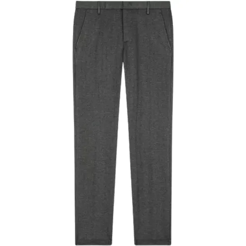 Chino Hose Reguläre Taille Gesäßtaschen , Herren, Größe: W32 - Dondup - Modalova