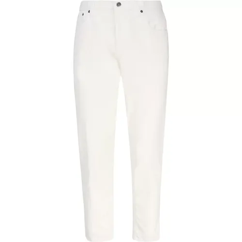 Corduroy Slim Chino Trousers , male, Sizes: W38, W34, W33, W31, W35, W30 - Dondup - Modalova