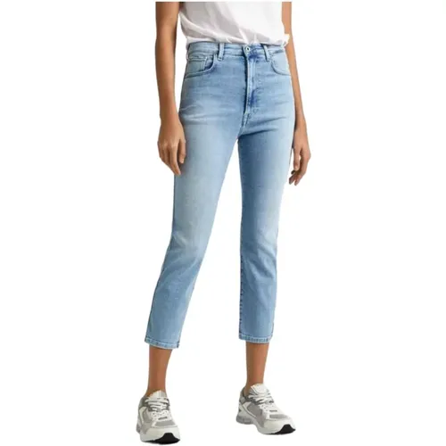 Modern Slim Fit High Waist Jeans , female, Sizes: W28, W25, W24, W26, W27, W29, W30 - Pepe Jeans - Modalova