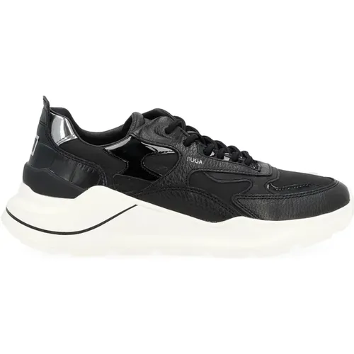 Leather and Nylon Sneaker Fuga Natural , female, Sizes: 12 UK, 9 UK, 11 UK, 10 UK - D.a.t.e. - Modalova