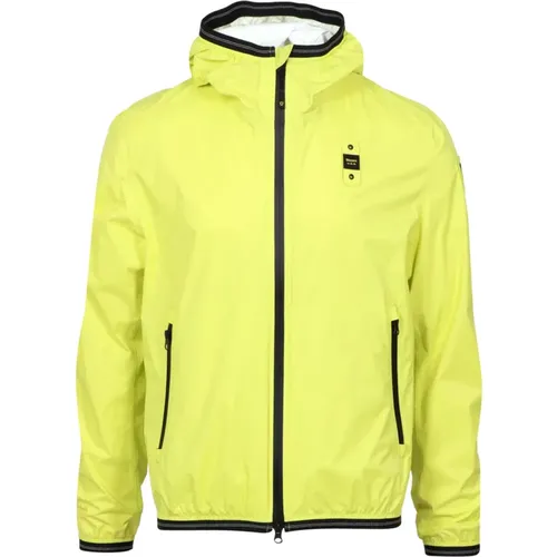 Lime- Wind Jacket for Men , male, Sizes: 3XL, M, XL, L, S, 2XL - Blauer - Modalova