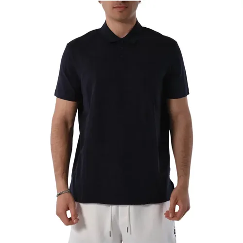 Cotton Polo with Buttoned Collar , male, Sizes: S, L, 2XL, M, XL - Armani Exchange - Modalova