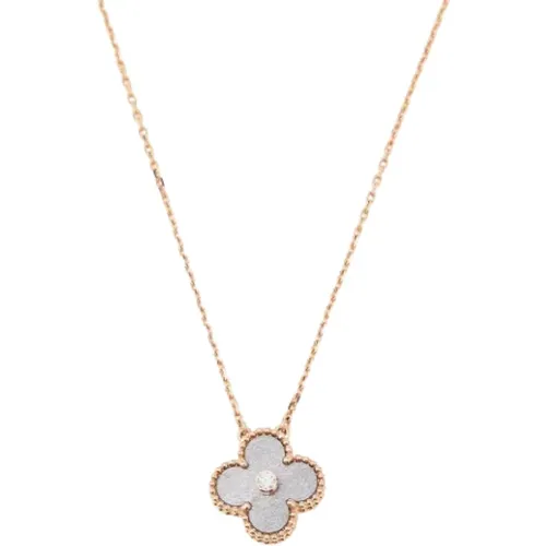 Pre-owned Rose Gold necklaces , female, Sizes: ONE SIZE - Van Cleef & Arpels Pre-owned - Modalova