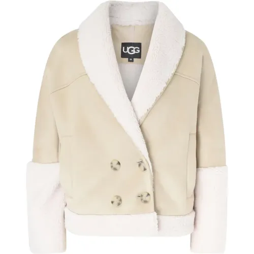 LuxeFluff Jacke in Sand , Damen, Größe: S - Ugg - Modalova