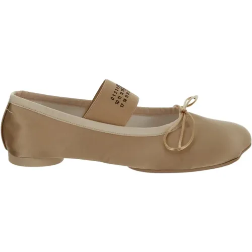 Leather Ballerinas Shoes , female, Sizes: 3 UK, 7 UK - MM6 Maison Margiela - Modalova