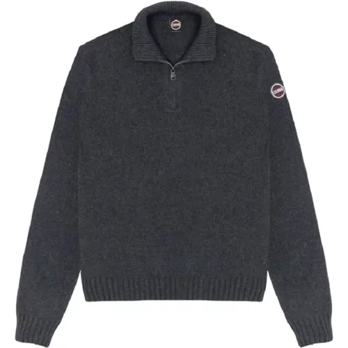 Sportlicher Cashmere-Pullover mit Reißverschluss , Herren, Größe: L - Colmar - Modalova