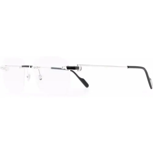 Silver Optical Frame for Everyday Use , male, Sizes: 58 MM - Cartier - Modalova