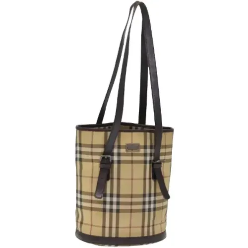 Pre-owned Coated canvas shoulder-bags , female, Sizes: ONE SIZE - Burberry Vintage - Modalova