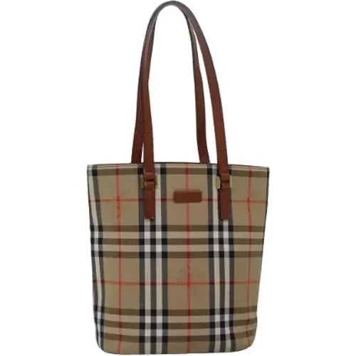 Pre-owned Canvas shoulder-bags , female, Sizes: ONE SIZE - Burberry Vintage - Modalova