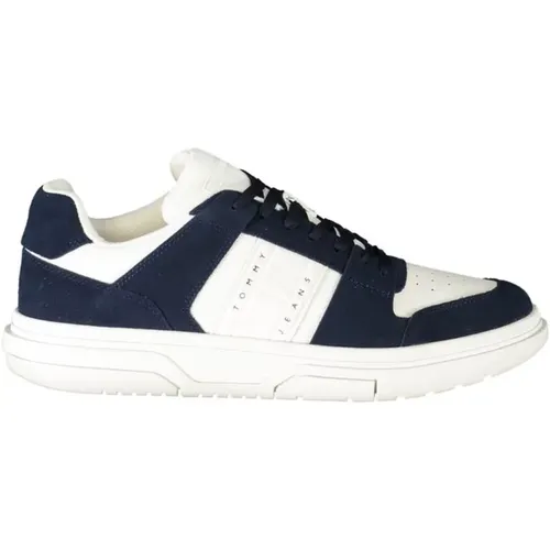 Blue Polyester Sneaker Casual Comfort , male, Sizes: 8 UK, 7 UK, 9 UK, 11 UK, 10 UK, 6 UK - Tommy Hilfiger - Modalova