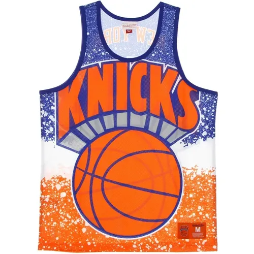 NBA Jumbotron Sublimated Mesh Tank , Herren, Größe: M - Mitchell & Ness - Modalova