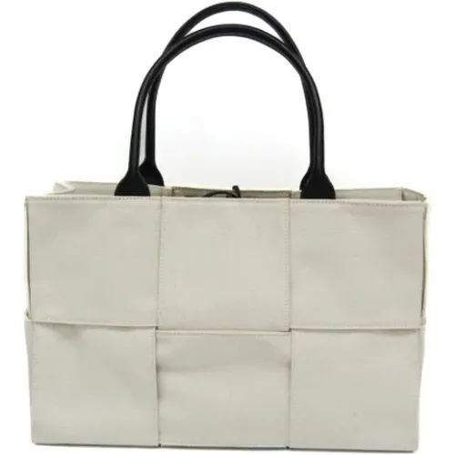 Pre-owned Canvas handbags , female, Sizes: ONE SIZE - Bottega Veneta Vintage - Modalova