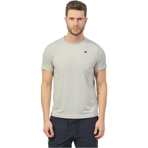 Schnelltrocknendes Graues T-Shirt mit UV-Schutz , Herren, Größe: M - K-way - Modalova