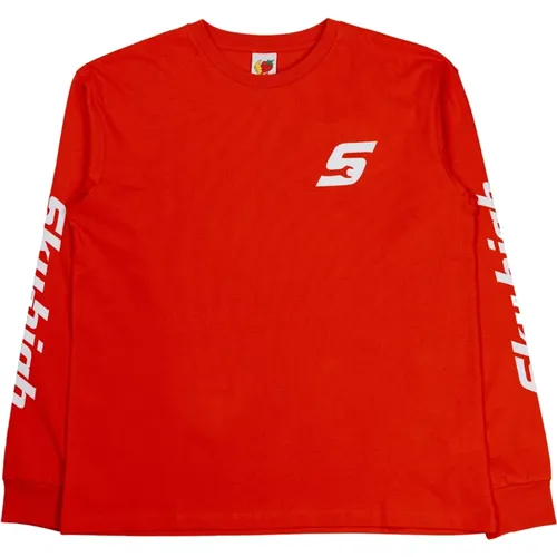 Long Sleeve Construction Logo Shirt , male, Sizes: S, M, L, XL - SKY High Farm - Modalova