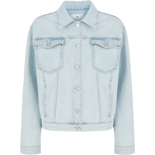 Denim Stretch Jacke mit 3D-Stickerei , Damen, Größe: 2XS - Chiara Ferragni Collection - Modalova