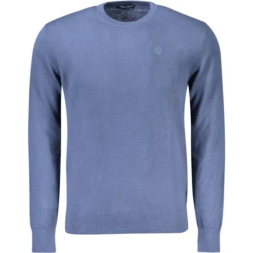 Blauer Pullover mit langen Ärmeln und Logo , Herren, Größe: 2XL - North Sails - Modalova