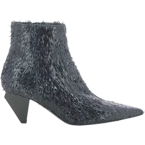 Schwarze Knife Bootie Damenschuhe , Damen, Größe: 40 EU - AGL - Modalova