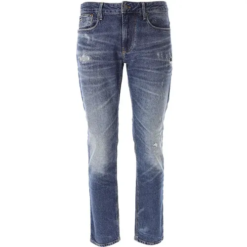 Slim Fit Denim Jeans , male, Sizes: W36 - Emporio Armani - Modalova